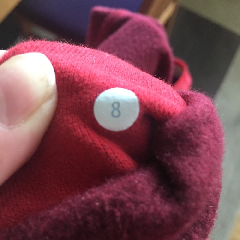 Lululemon Red It’s Just Lunch Scuba Hoodie Full Zip Jacket - Picture 17 of 17